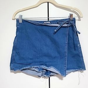 6ixty8ight Wrap jean skort